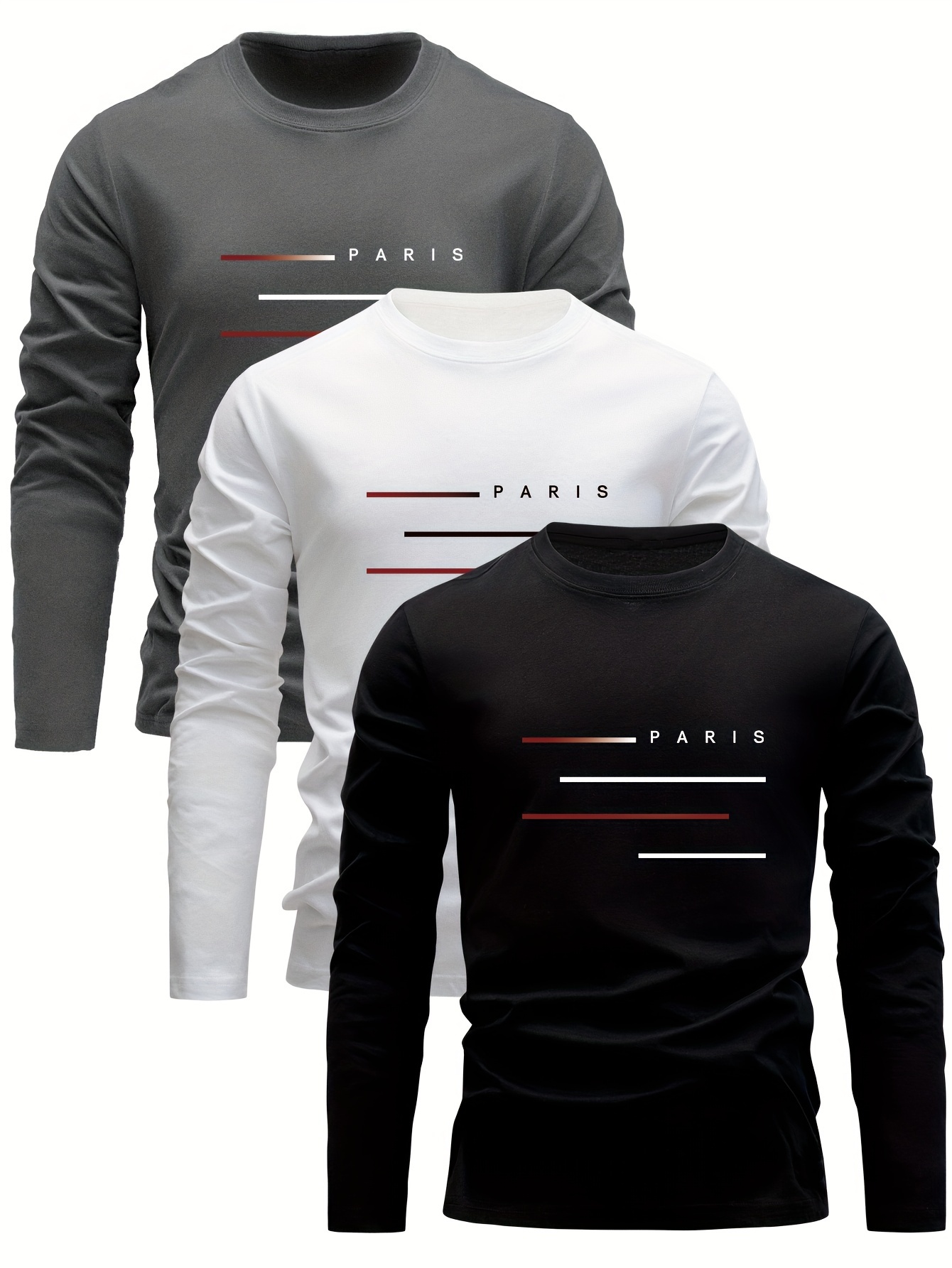Wallpaper - 100% cotton men's long sleeved round